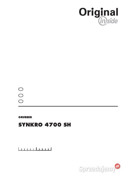 PTTINGER Synkro SH instrukcja katalog Szamotuły sprzedam