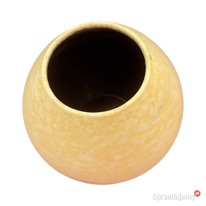 żółty ceramiczny wazon Gramann Keramik Niemcy mazowieckie Warszawa