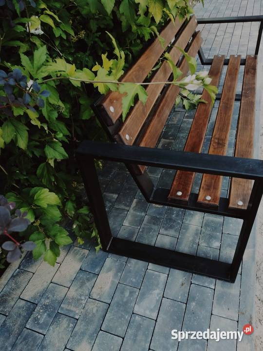 Ławka do ogrodu na taras balkon olchowa parkowa czarny Siedlce