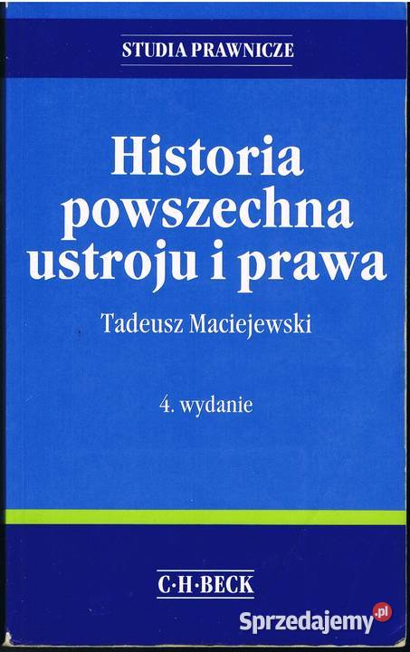 Historia powszechna ustroju i prawa Rumia sprzedam