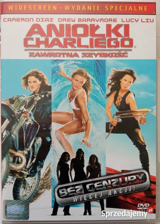 Aniołki Charliego 12 2DVD Cameron Diaz Lucy Liu Łódź
