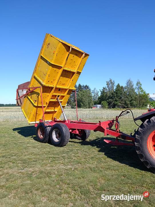 Przyczepa wywrotki 69 ton skorupa tandem Muller lubelskie Kożuszki