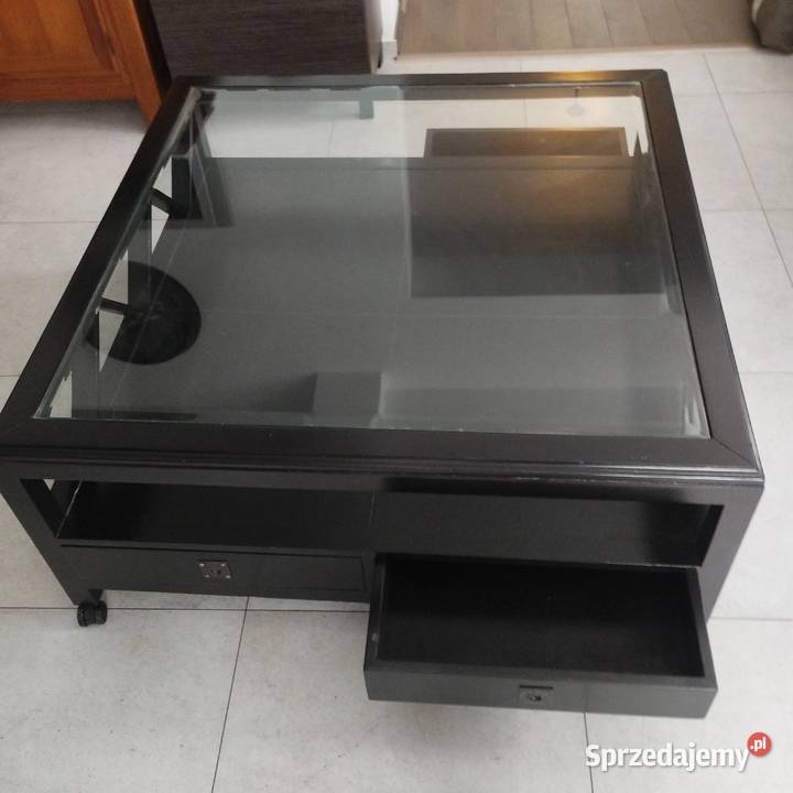 Ława z szklanym blatem sprzedam