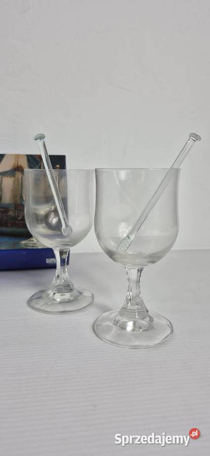 Vintage Zestaw do Grogu VEBA GLAS Made in W Biłgoraj