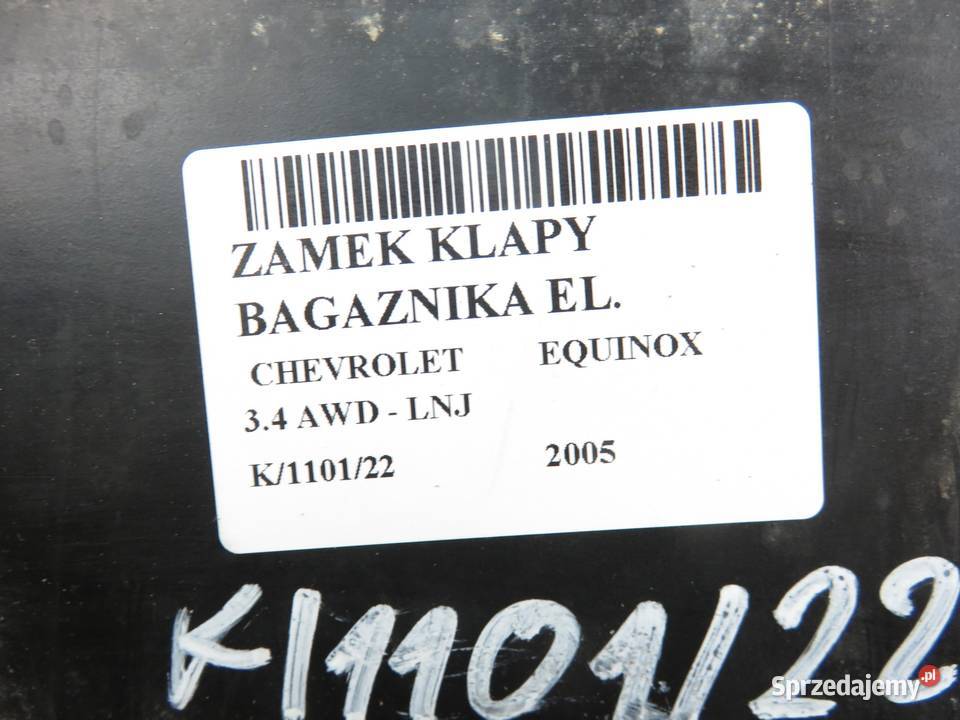 ZAMEK KLAPY CHEVROLET EQUINOX