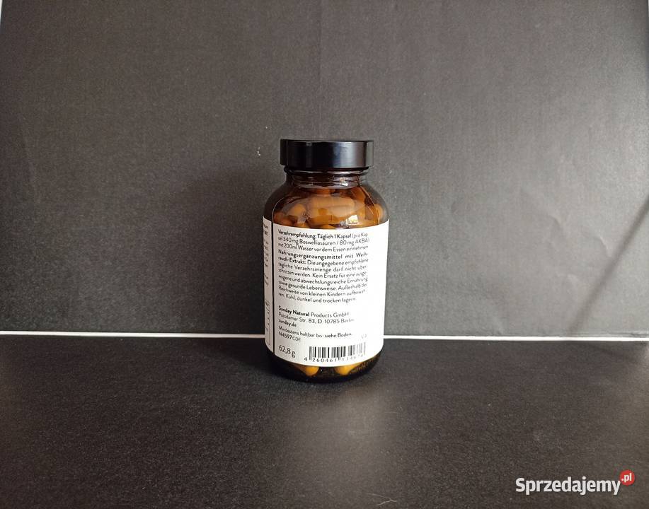 Kadzidłowiec 120 kapsułek Boswellia Serrata 85
