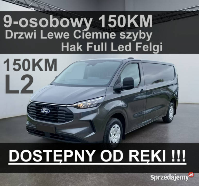 Ford Transit Custom L2 Hak 150 Super Niska zachodniopomorskie Szczecinek