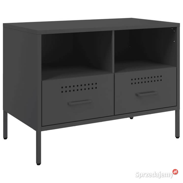 Szafka RTV czarna 68x39x505 stalowa WM843042 Warszawa