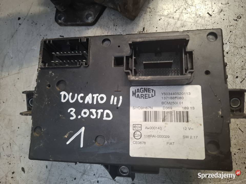 FIAT DUCATO III JUMPER BOXER 0614r skrzynka BSI dostawcze sprzedam