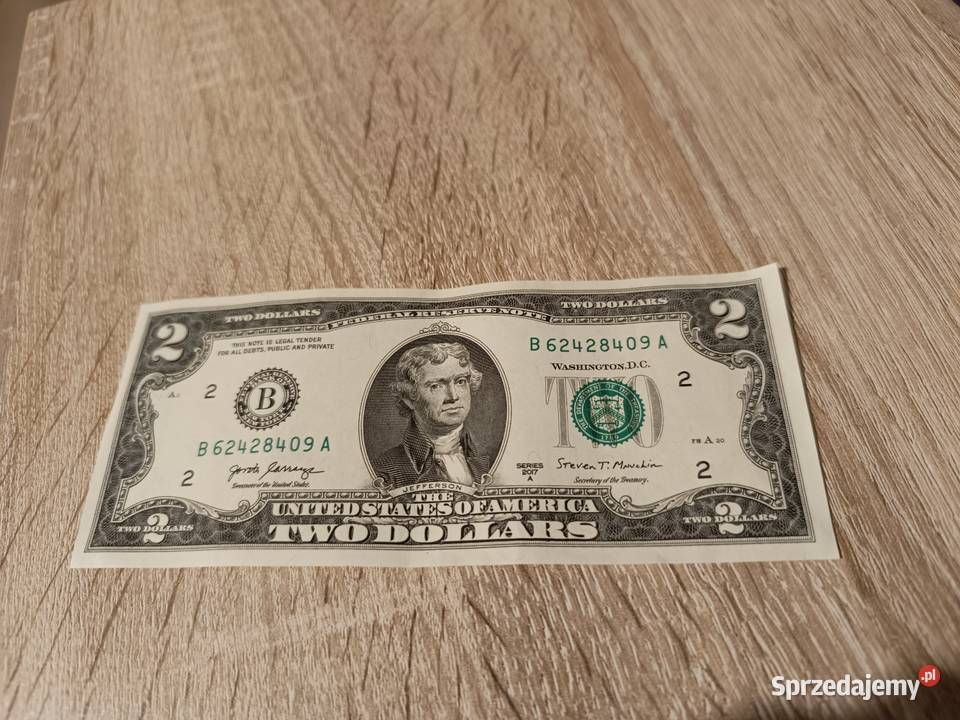 Nowy banknot dwudolarowy 2 United States of podkarpackie Rzeszów