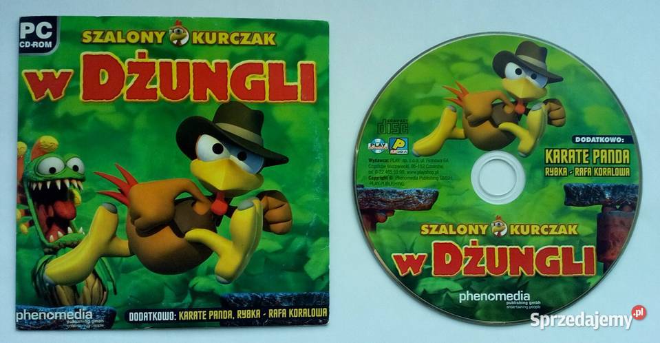 SZALONY KURCZAK W DŻUNGLI PC STAN RETRO UNIKAT Dobre Miasto