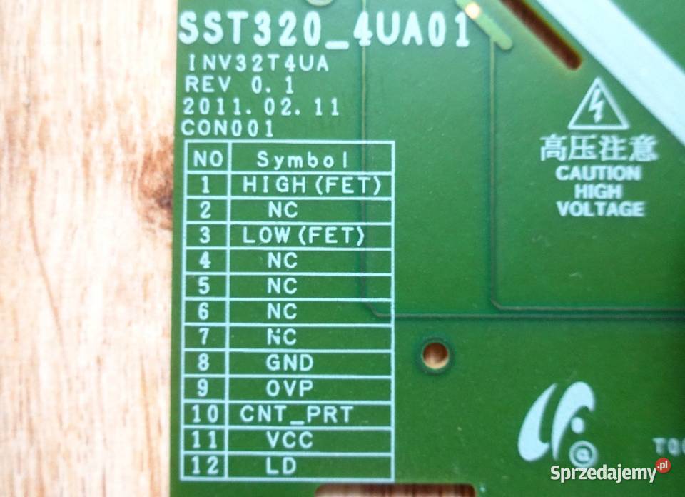 Inwerter podświetlenia matrycy SST3204UA01 Szczecin