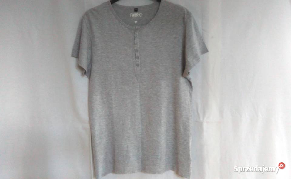 Tshirt szary Męski melanż r S BASIC bawełna NOWY Białystok