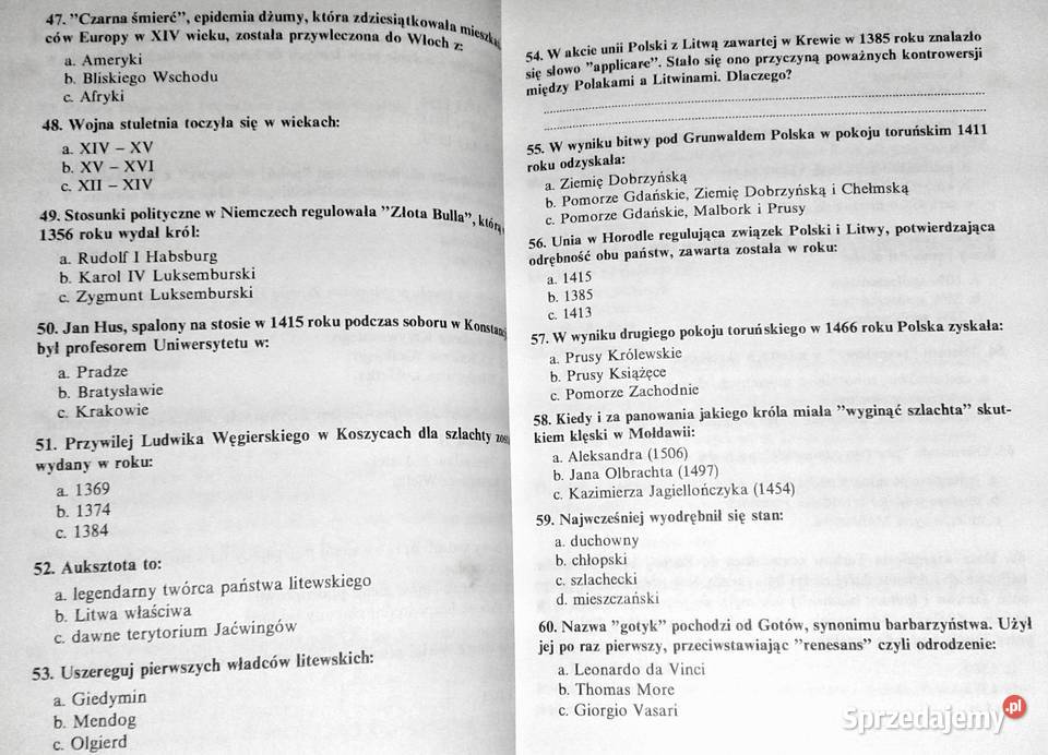 Testy z historii Jerzy Besala Rok wydania 1993