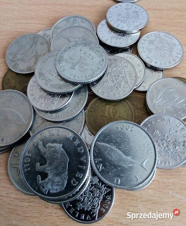 CHORWACJA40 MONETLIPY I KUNY mazowieckie Legionowo sprzedam