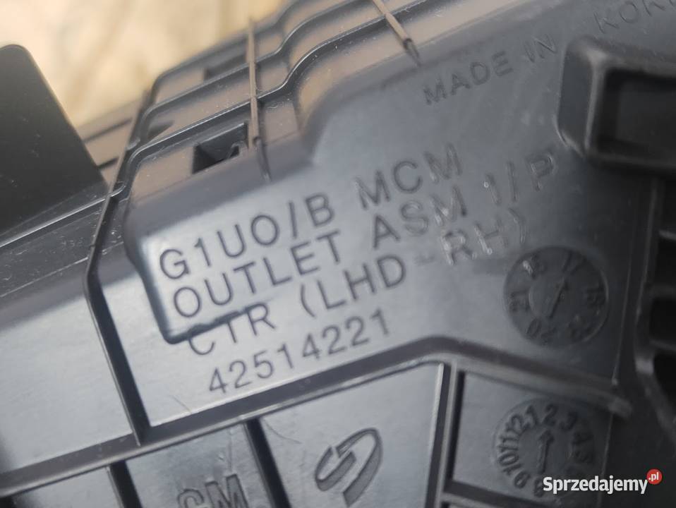 Kratka Nawiewu Środkowa Prawa Opel Mokka X 2016 wielkopolskie Pleszew sprzedam