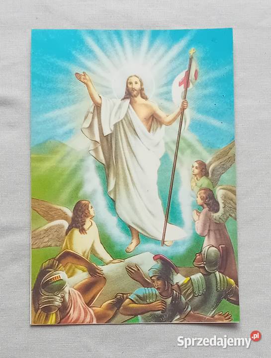 Pocztówka wielkanocna z lat 90ych XX w Koźminek sprzedam