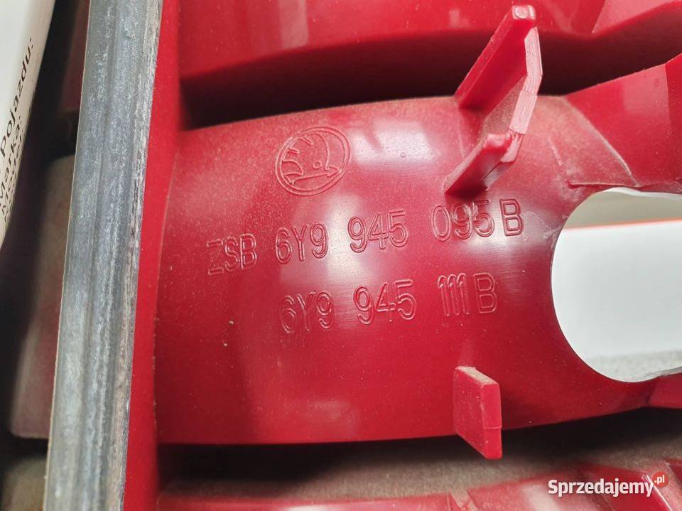 LAMPA LEWA TYŁ SKODA FABIA I 6Y9945111B kujawsko-pomorskie Lipno