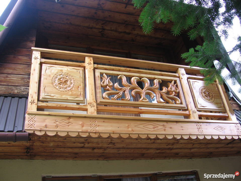 Balustrady balkonowe drewniane