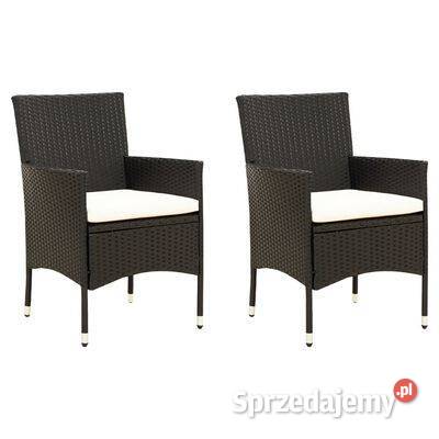 vidaXL Krzesła ogrodowe z poduszkami 2 Dom i Ogród Warszawa