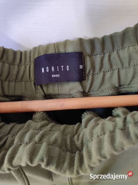 spodnie joggersy khaki oliwkowe mohito z Kielce