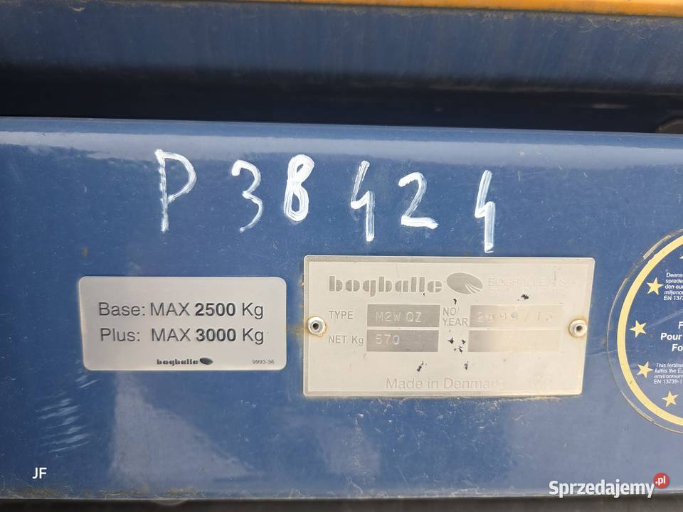 Rozsiewacz Bogballe M245 Waga Komputer 2013 uszkodzony Gąsewo sprzedam