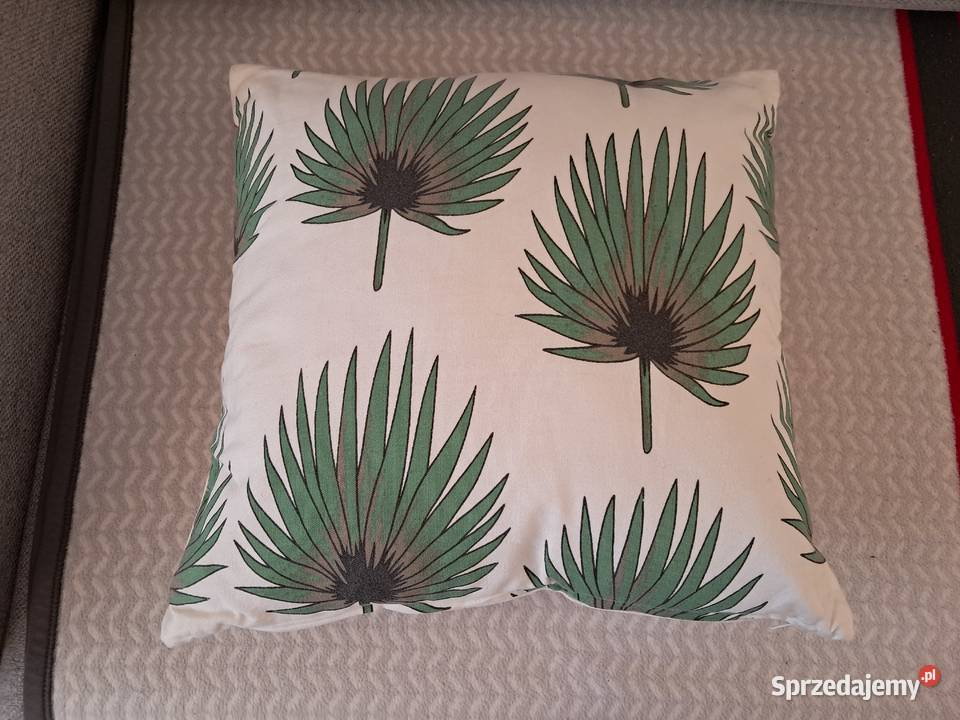 Poduszka dekoracyjna w zielone liście nowa do małopolskie Kraków