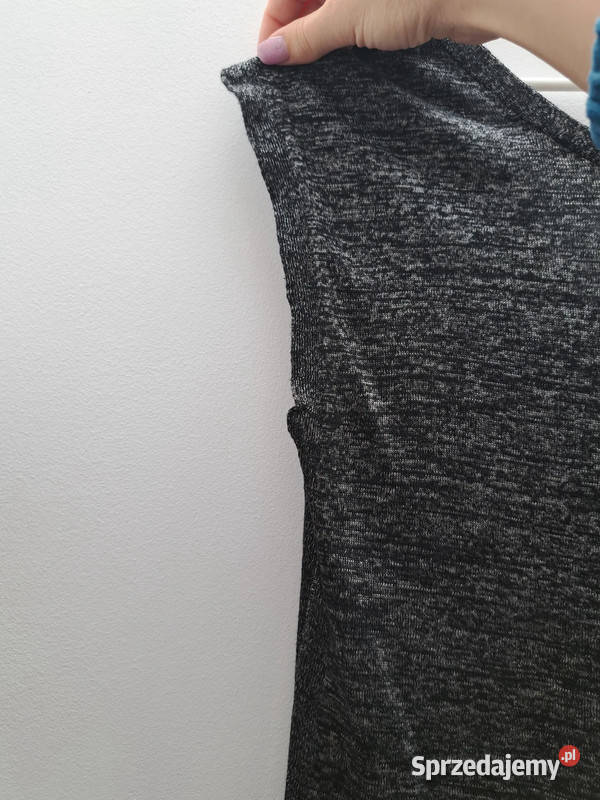 Stylowa melanżowa bluzka z wiązaniem Yessica czarny Trąbki Wielkie