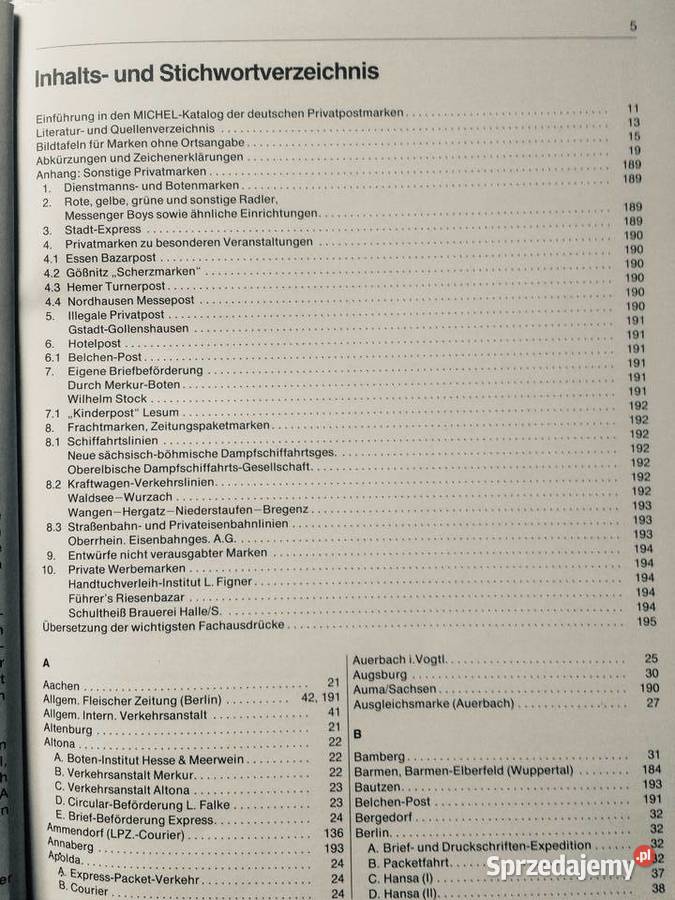 3783 Katalog Niemieckich Prywatnych Znaczków Szczecin