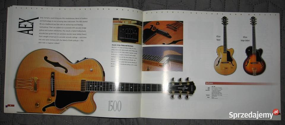 Yamaha Electric Guitars And Basses Catalog 1995 pomorskie sprzedam