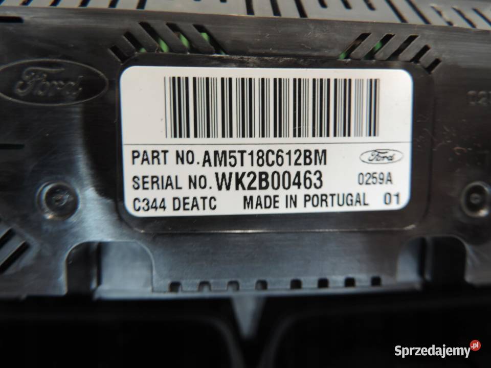 FORD C MK2 PANEL KLIMATYZACJI EUROPA osobowe kujawsko-pomorskie