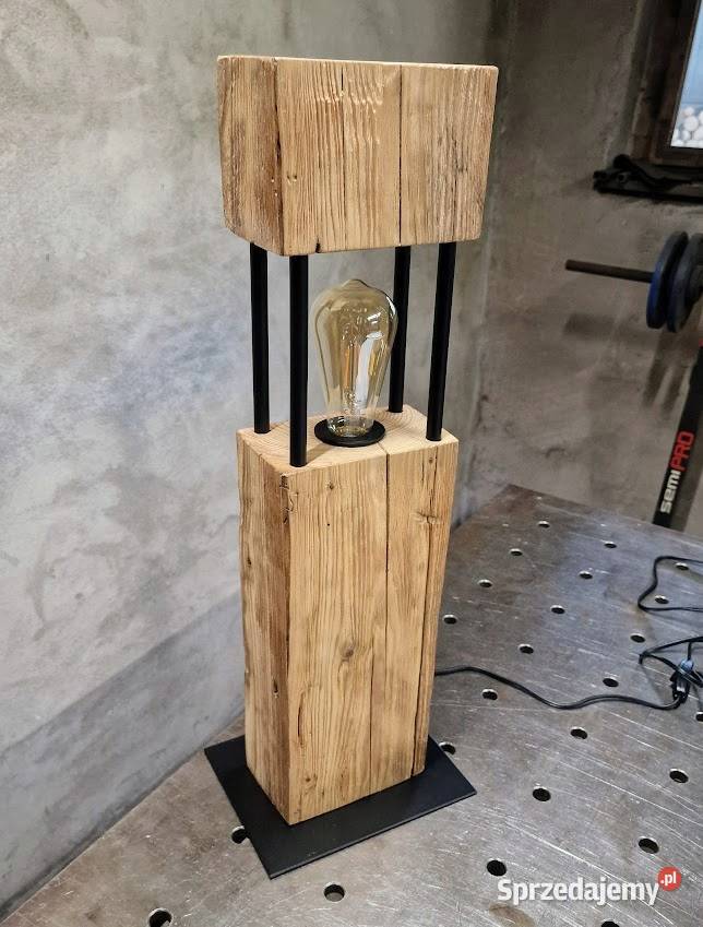 Lampa loft belka z belki drewniana NA WYMIAR Bartoszyce sprzedam