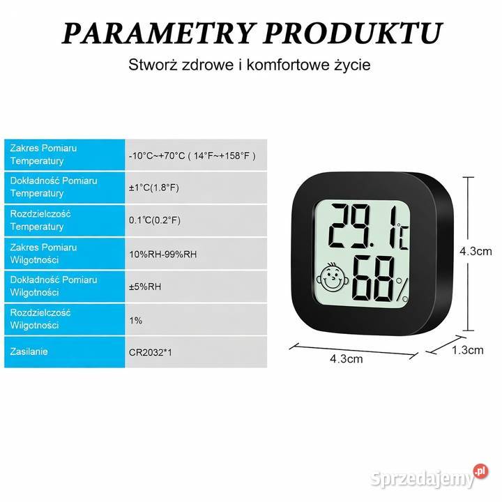 Flintronic Mini Termometr LCD cyfrowy termometr Wrocław