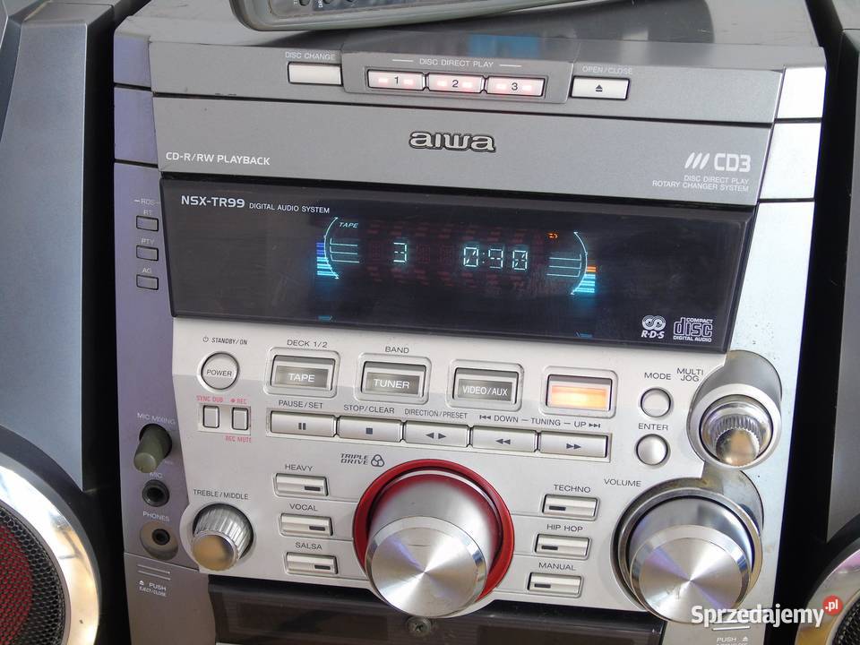 Wieża Aiwa pil kolumny RDS AUX CD DOSTAWA Jasło