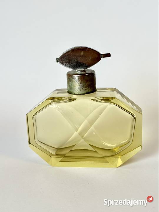 Stary flakon czeskie szkło Art Deco Porcelana i szkło mazowieckie Warszawa