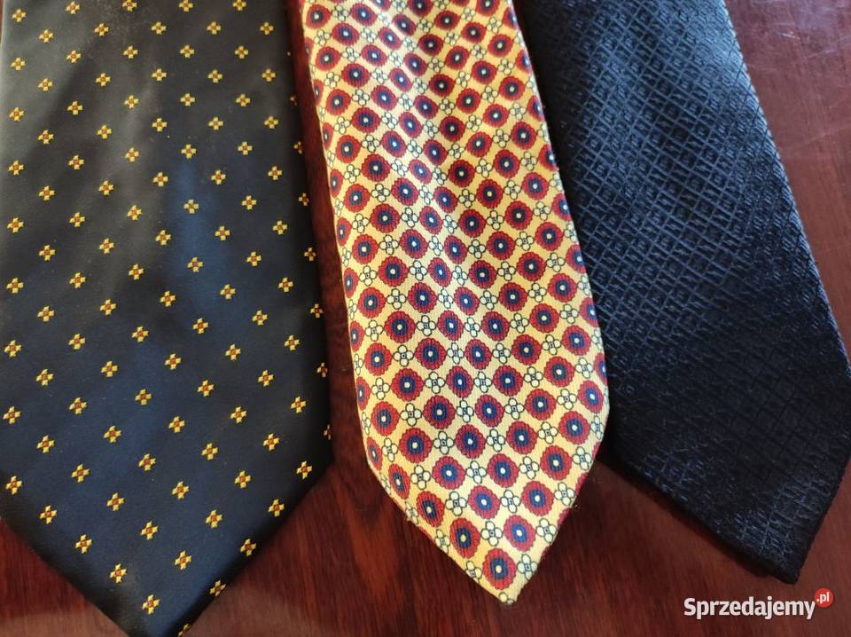 jedwabny krawat 3 sztuki męski zwis modny Kielce