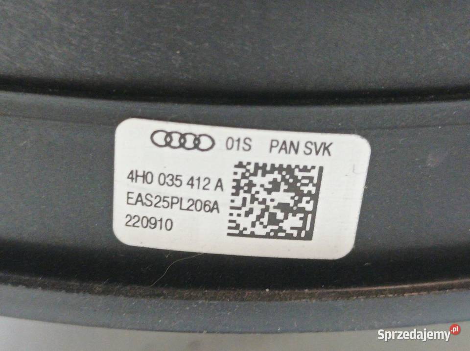 GŁOŚNIK 4H0035415 4H0035411 4H0035412A Audi A8 Rok produkcji 2010 Sprzęt audio fabryczny