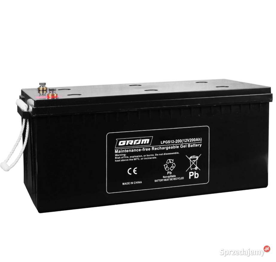 Akumulator żelowy GROM 12V 200Ah LPGS12200 Kalisz
