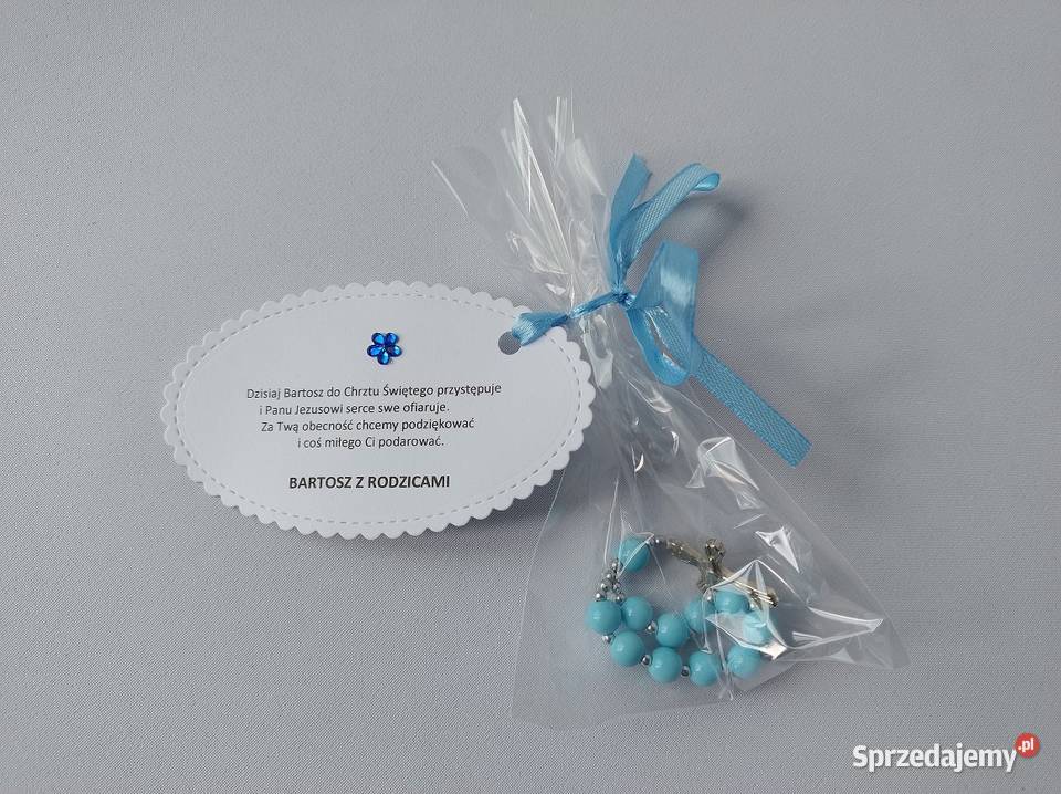 Podziękowania Chrzest Różaniec Błękit M1 Poznań sprzedam