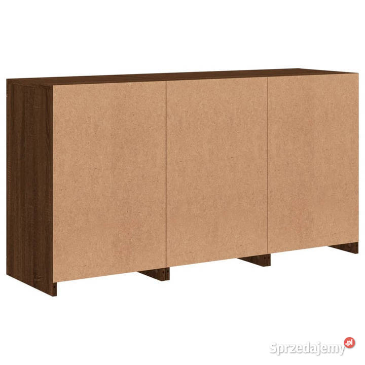 Szafka z oświetleniem LED brązowy dąb 123x37x67 Warszawa