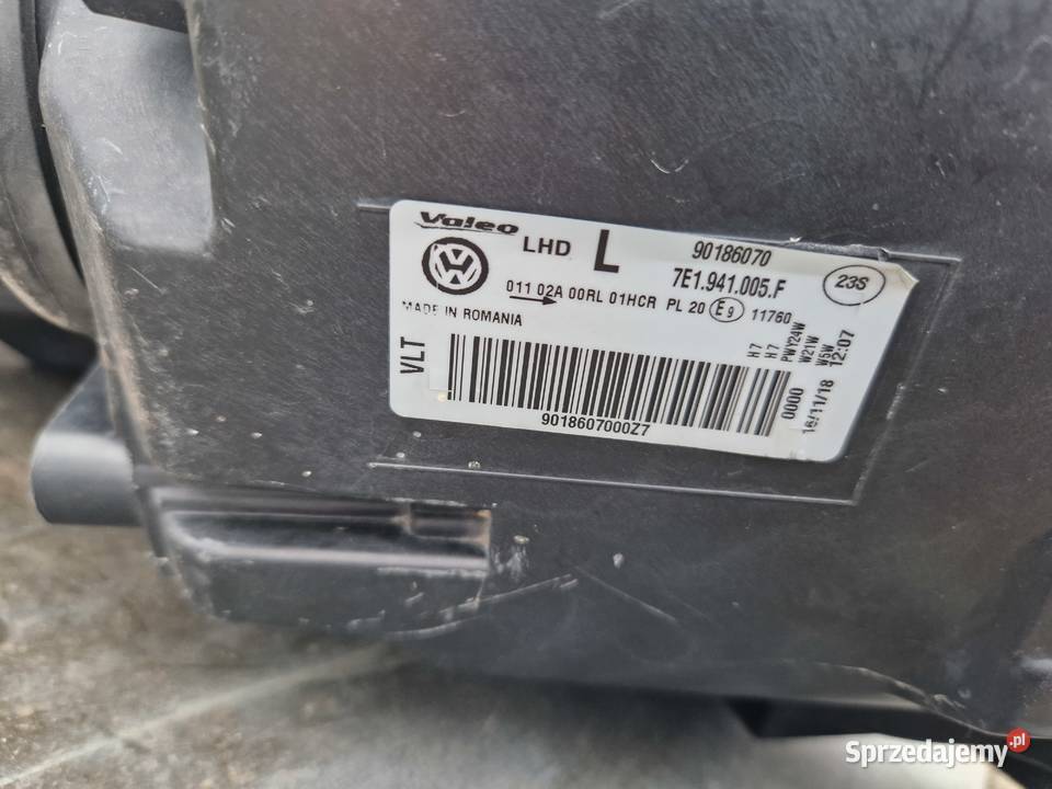 VW T6 reflektor ORG EU Lampy przednie podkarpackie Mielec