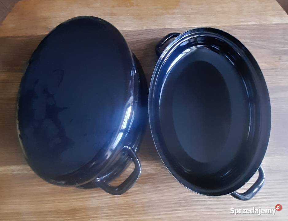 Emaliowana brytfanka długość 30 nowa