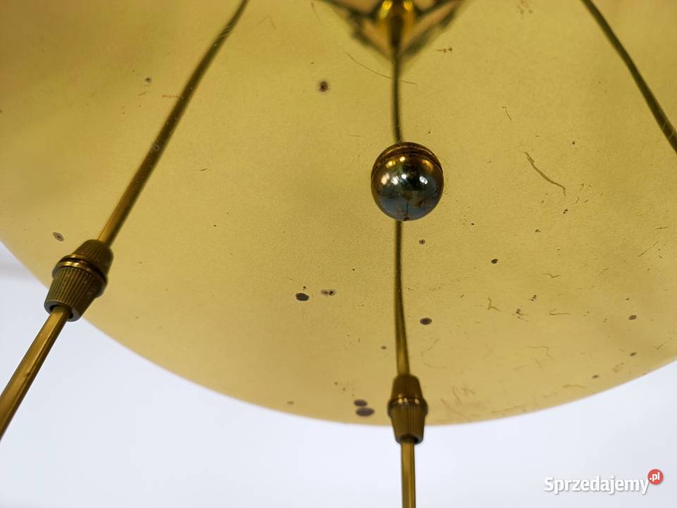Witrażowa lampa kaskadowa Honsel lata 70 Zielona Góra sprzedam