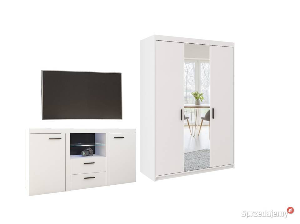 Szafa trzydrzwiowa lustro komoda komplet mebli Nowa Sól sprzedam