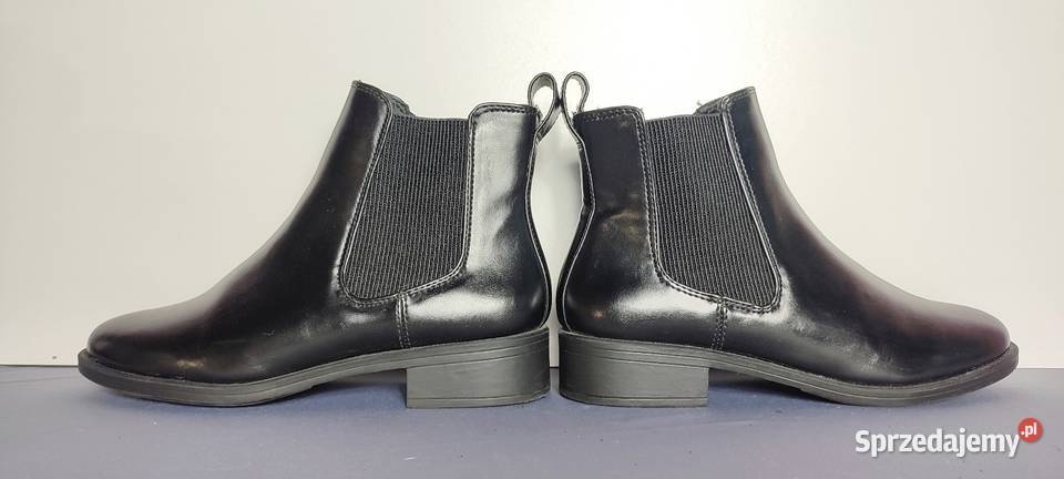 Sztyblety HM czarne rozmiar 39 H&amp;M Półbuty małopolskie Jasień