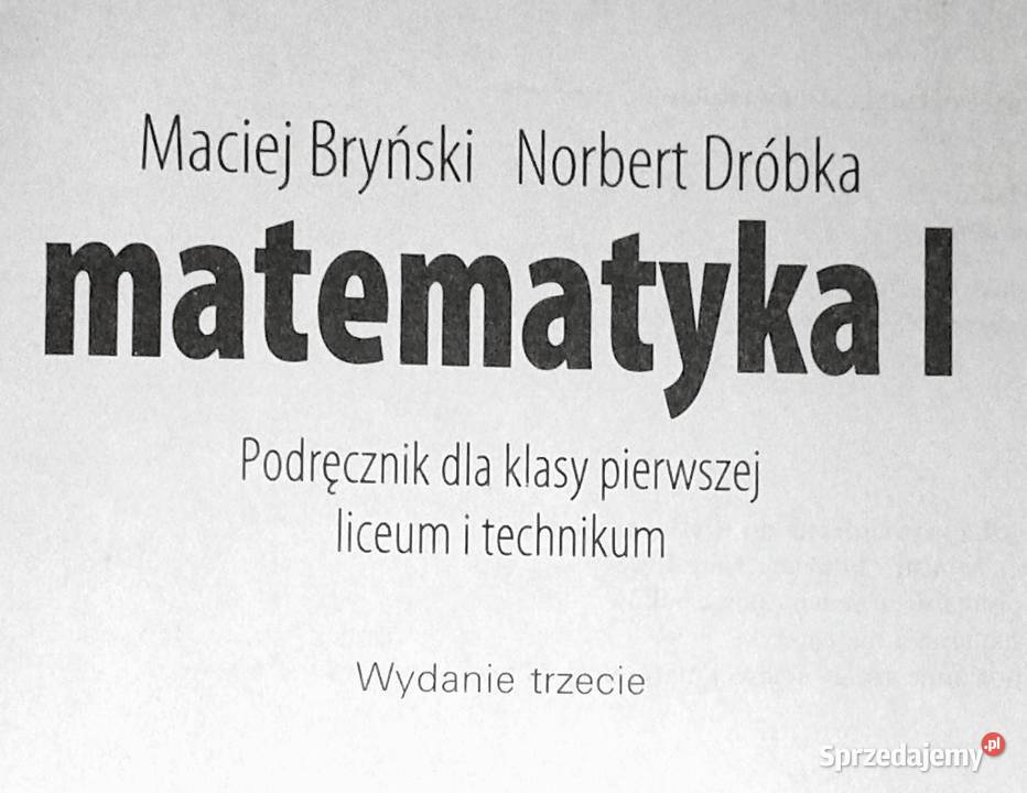 Matematyka 1 Maciej Bryński Norbert Dróbka lubelskie Chełm