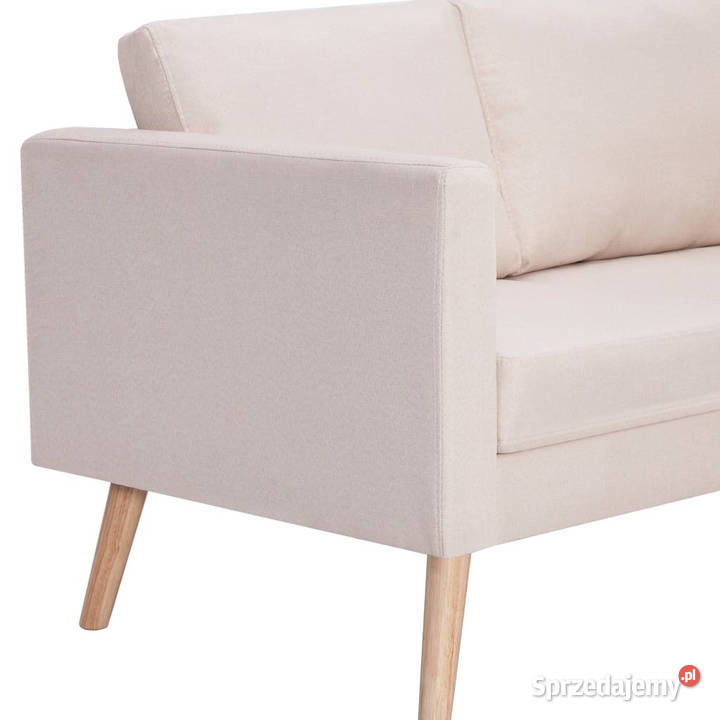 Sofa 2osobowa materiałowa kremowa WM281351 Warszawa