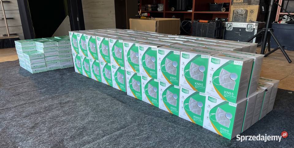 Maska ochronna KN95 FFP2 certyfikaty pakiet 2640 łódzkie Radomsko sprzedam