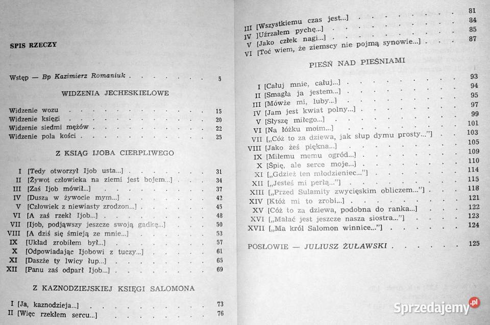 Z ksiąg starego zakonu Jerzy Żuławski Chełm sprzedam