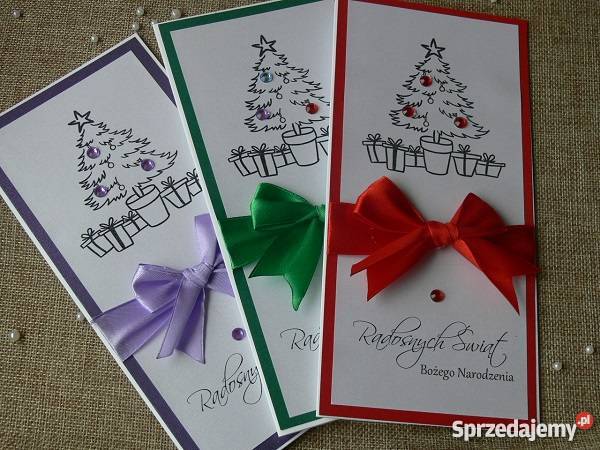 Firmowe biznesowe kartki świąteczne ręcznie